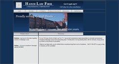 Desktop Screenshot of hatchlawfirm.com