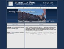 Tablet Screenshot of hatchlawfirm.com